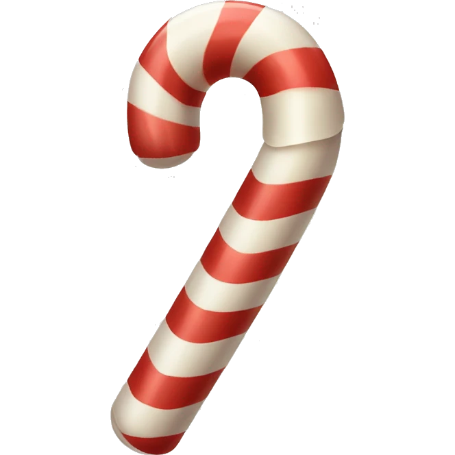 Candy cane with bow  emoji
