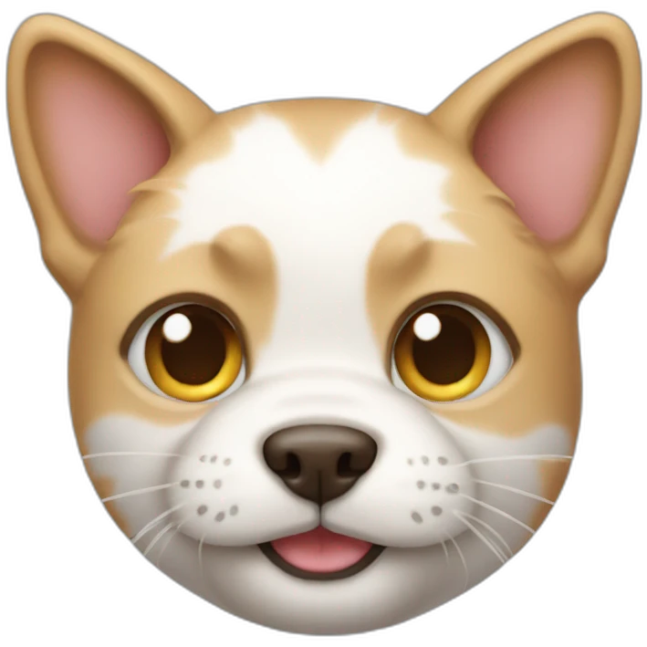 Cat dog in one emoji