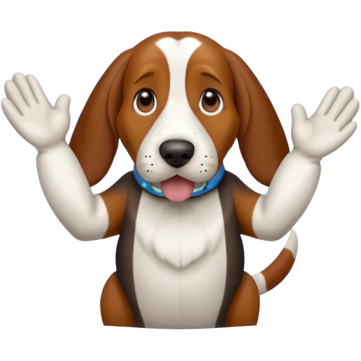 bassethound clapping animated paws emoji