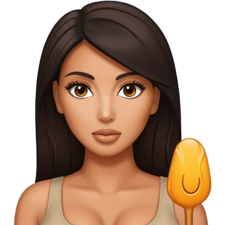 Kim Kardashians feet emoji