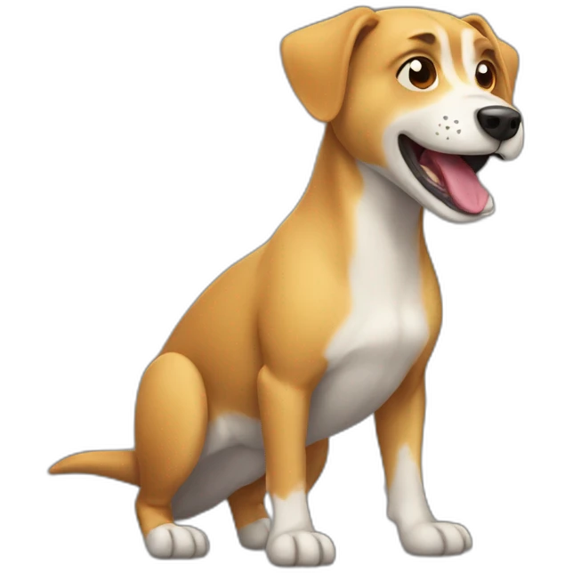 dog mixed with dinosaur emoji