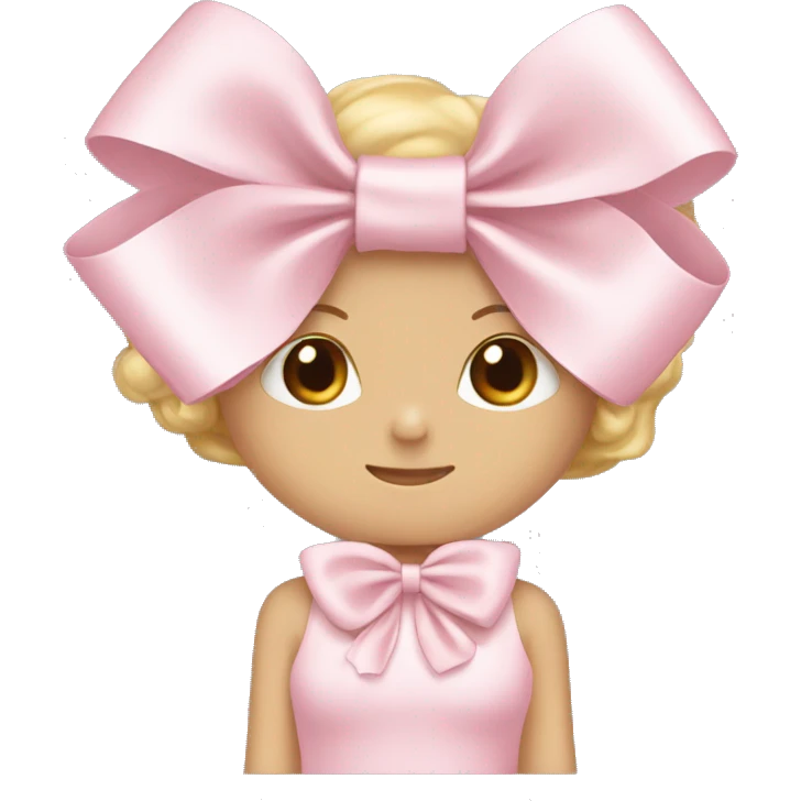 Light pink bow￼ emoji