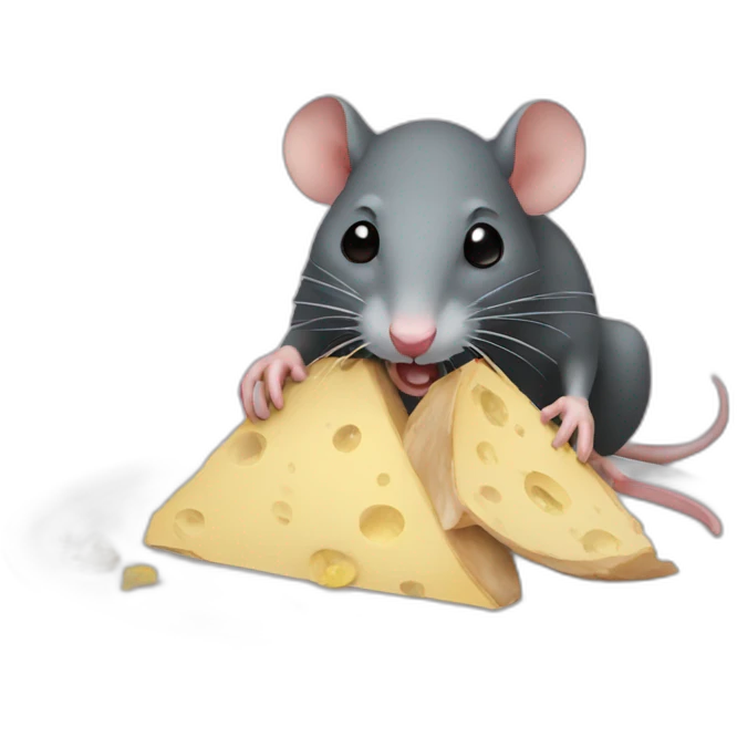 rat eating another rat emoji
