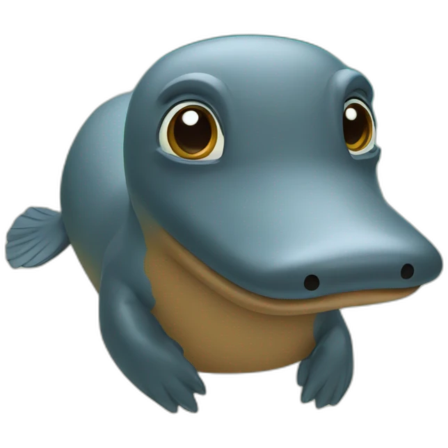 swimming platypus emoji
