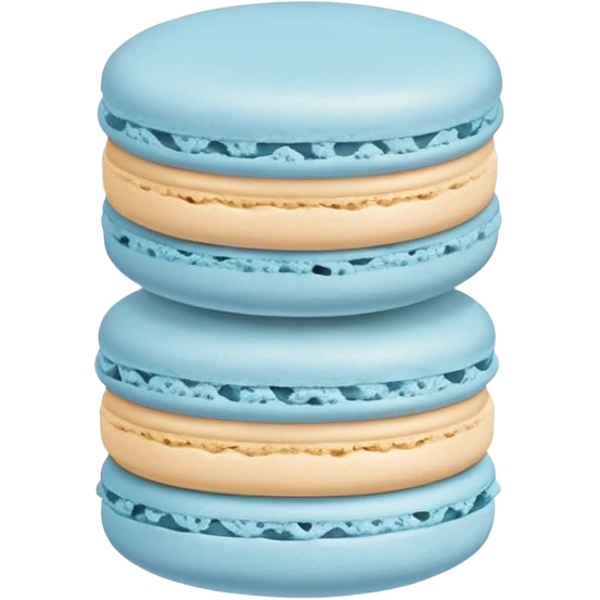 Light blue macaron emoji