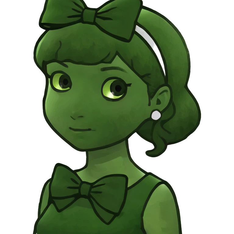 Girl with bow emoji
