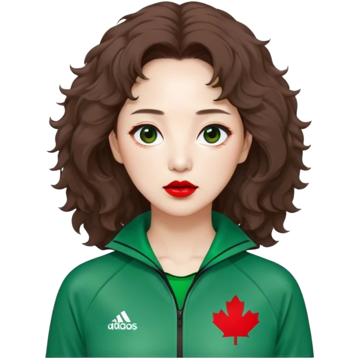 Han Mi-nyeo : Age: Late 60s
Appearance: A middle-aged woman with frizzy, messy brown hair and dramatic red lipstick.
Outfit: Green player tracksuit emoji