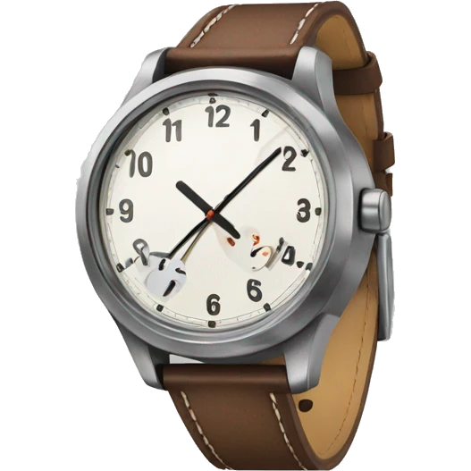 Reloj marcando 45 minutos emoji
