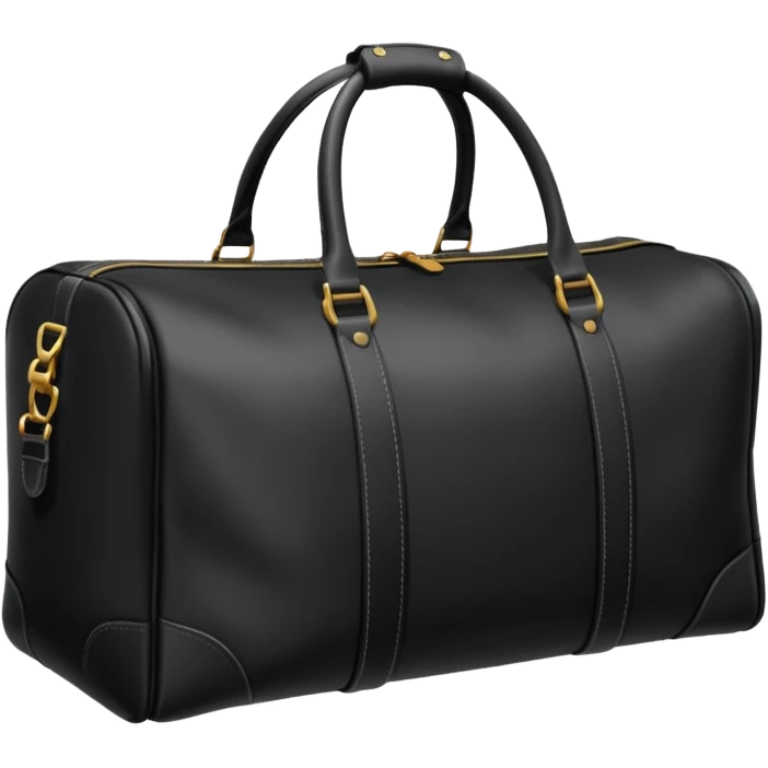 sac de sport noir sans motif emoji