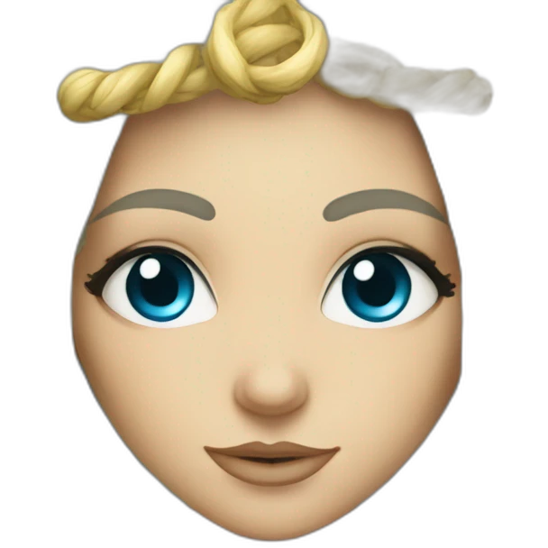 Blonde yeux bleu Lagerta viking emoji