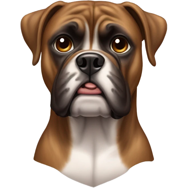 boxer dog brindle emoji