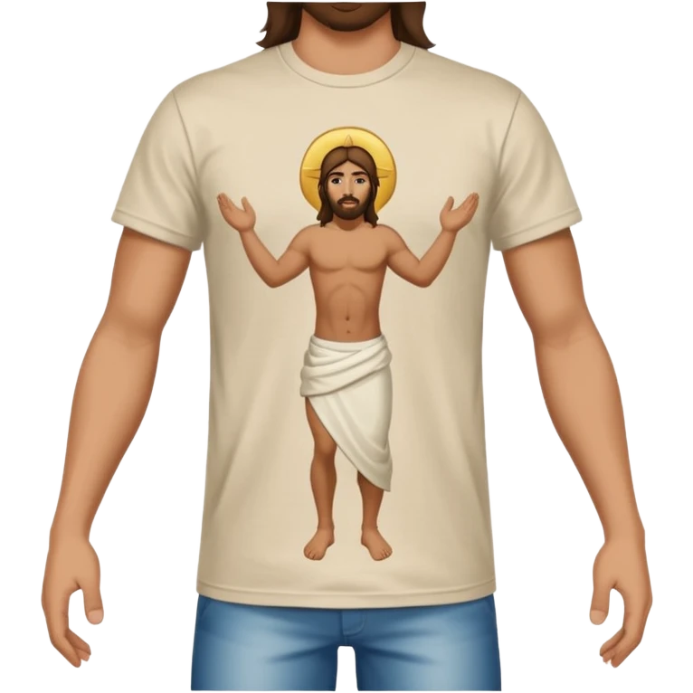 Shaking bum with Jesus’s face emoji