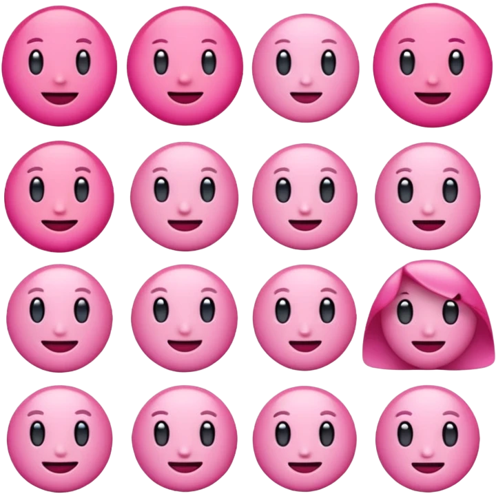 Pink emojis emoji