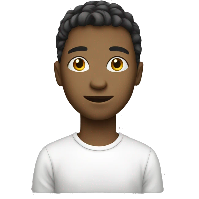 teenager white emoji