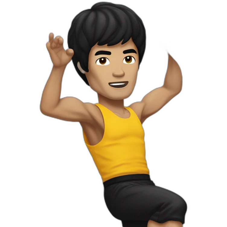 dunking bruce lee emoji