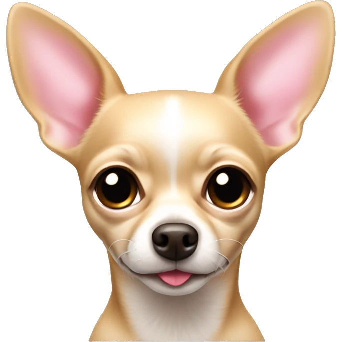 beige chihuahua with pink nose emoji