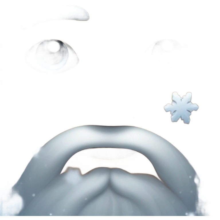 nose inhaling snow emoji
