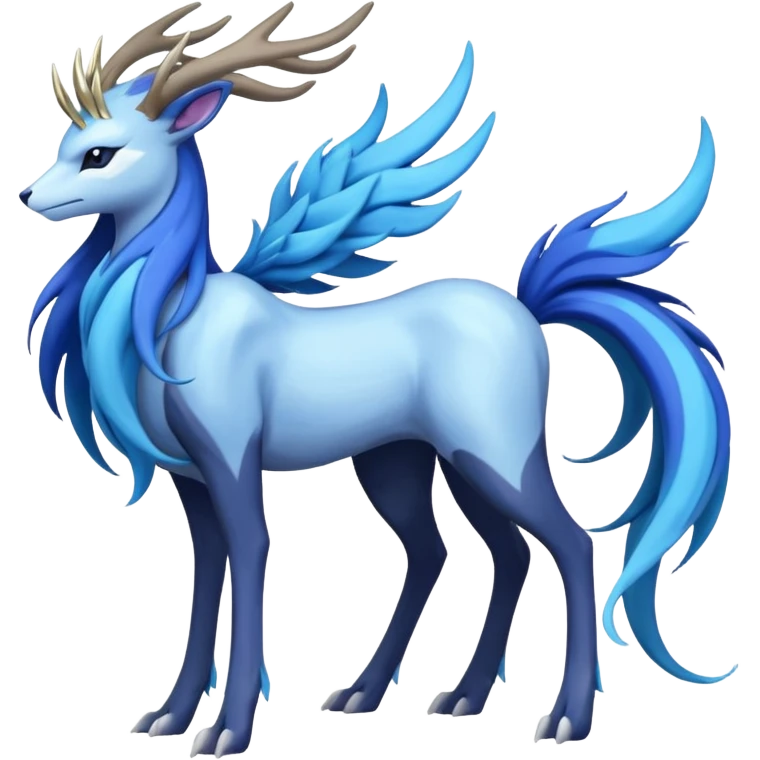 Xerneas-Suicune-Fakémon-hybrid-creature (full body)  emoji
