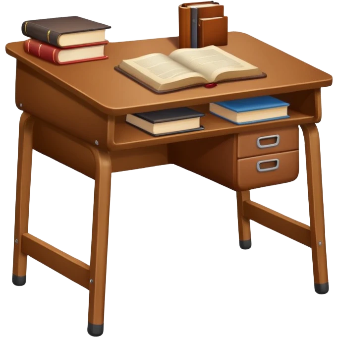brown school desk emoji