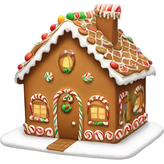 gingerbread house emoji