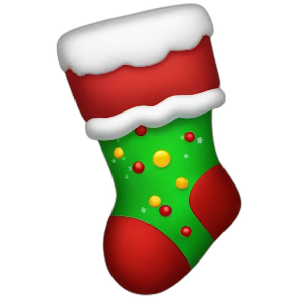 christmas sock emoji