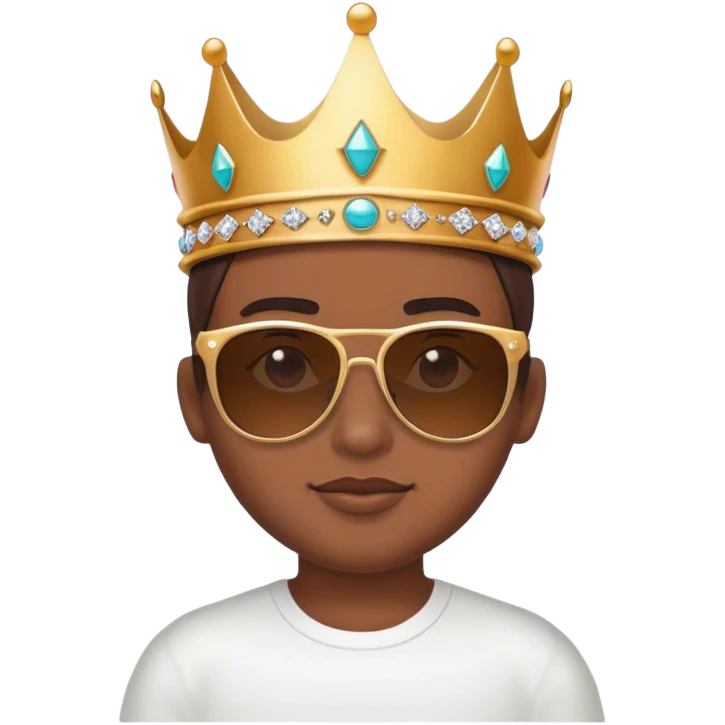 Crown wearing sun glasses  emoji