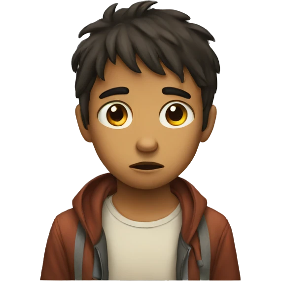 sad kid emoji