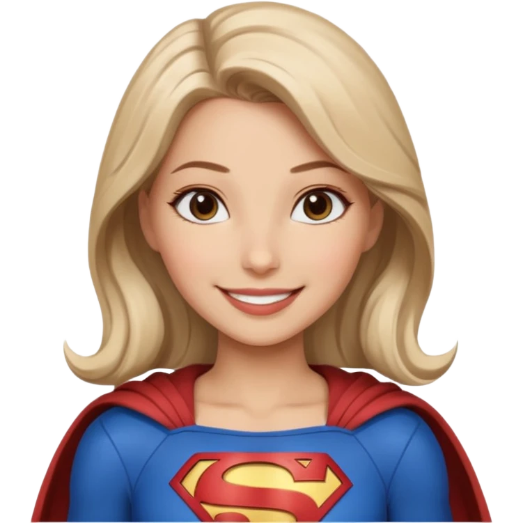 супергёрл в зимней одежде emoji
