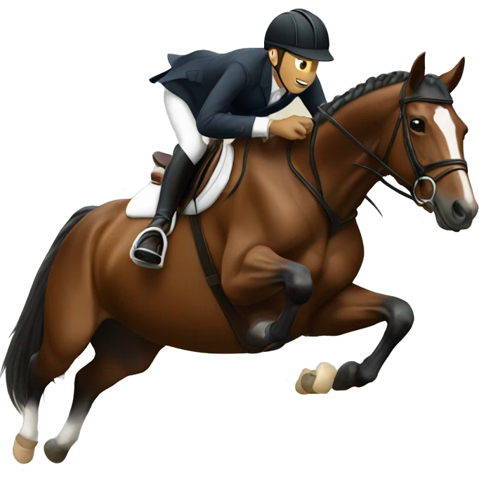 Horse showjumping  emoji