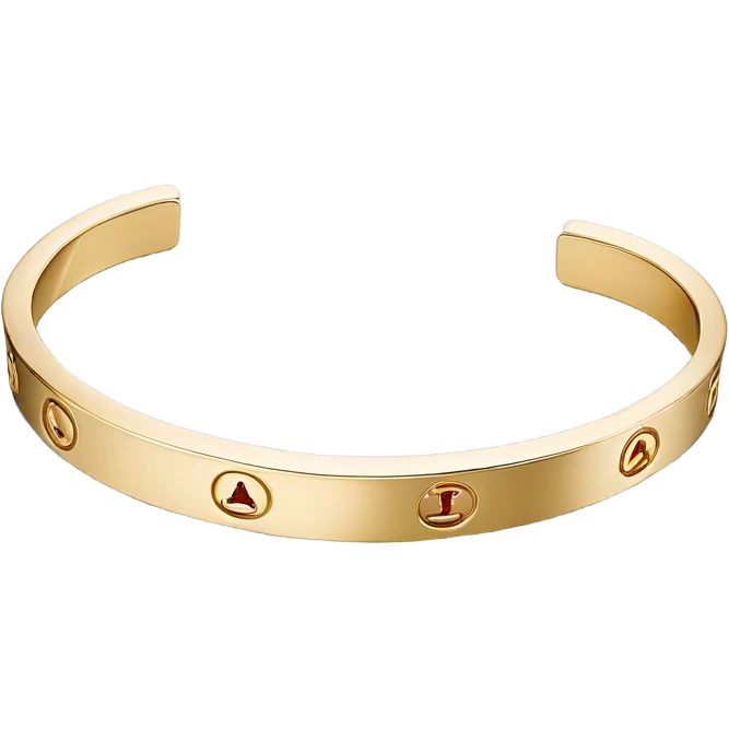 cartier love bracelet gold emoji