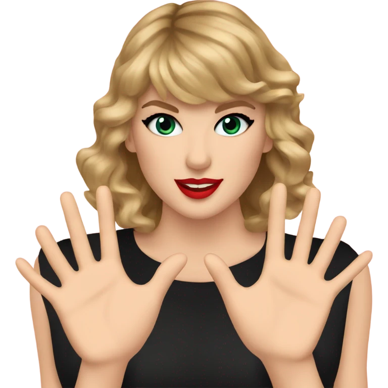 taylor swift making heart hands  emoji