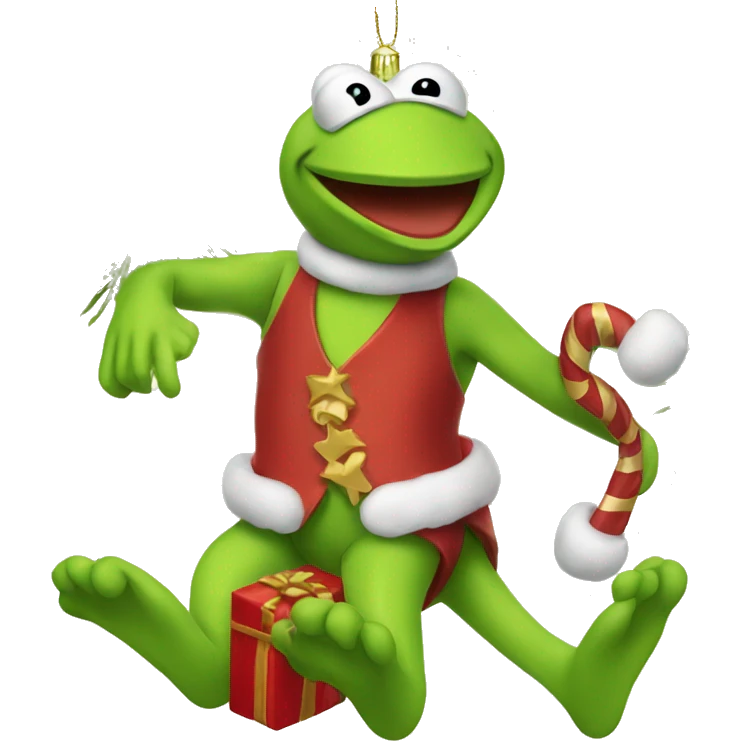 christmas-tree-ornament-kermit emoji