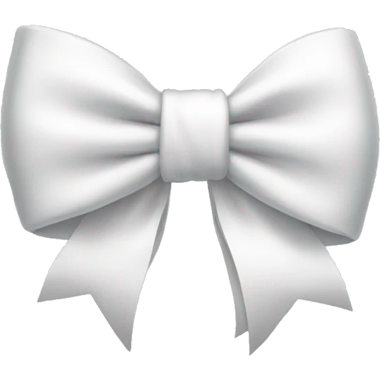 White bow emoji