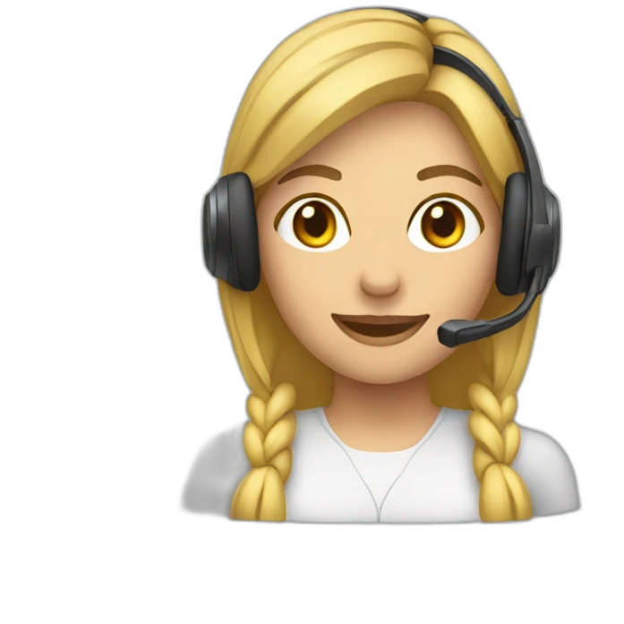 headset woman emoji