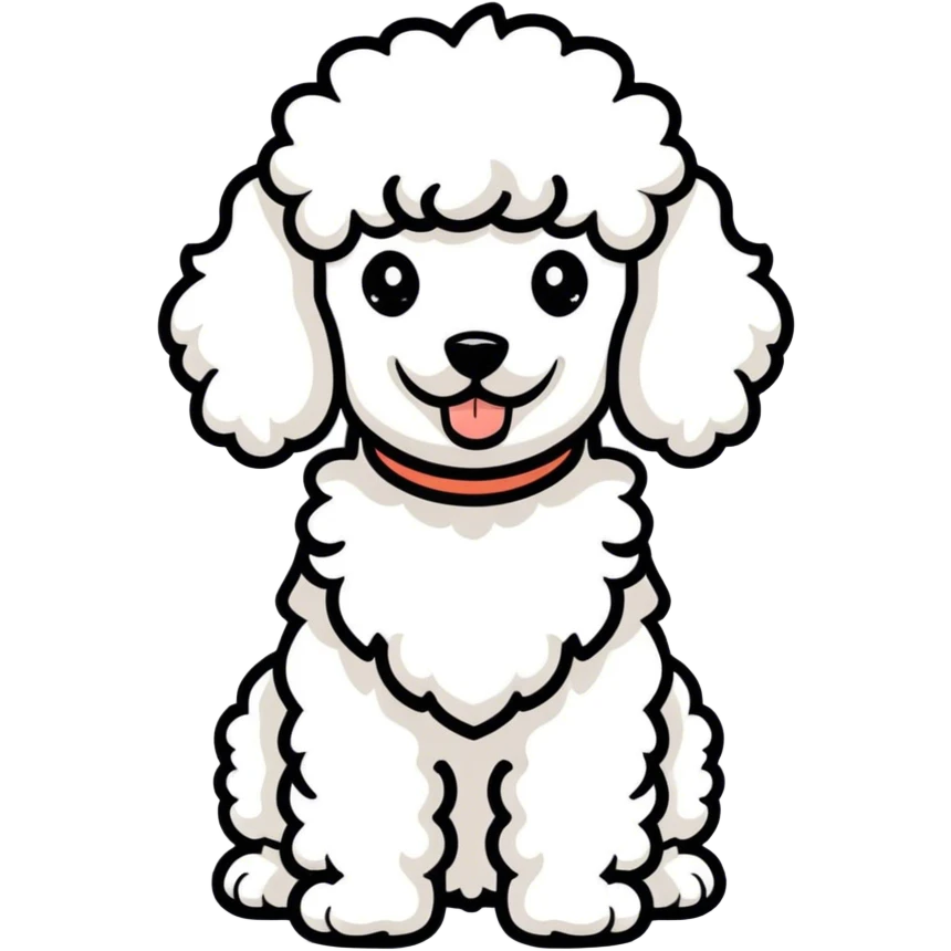 Poodle emoji