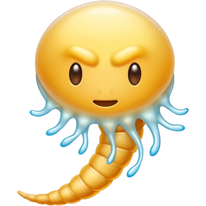 Muscular strong buff human sperm cell emoji