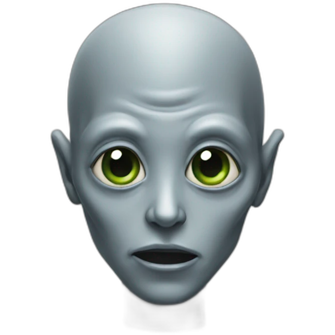 alien grey emoji