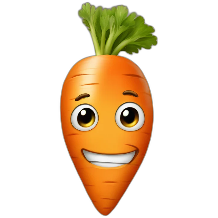 Carrot in the nose emoji