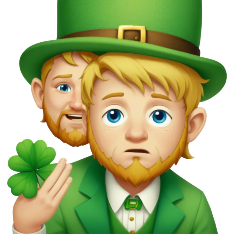 Sad Leprechaun emoji