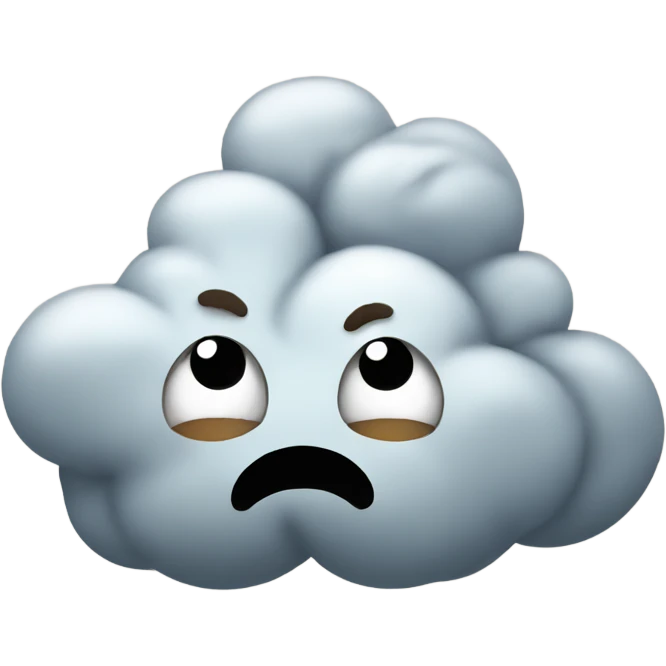 Poop cloud emoji