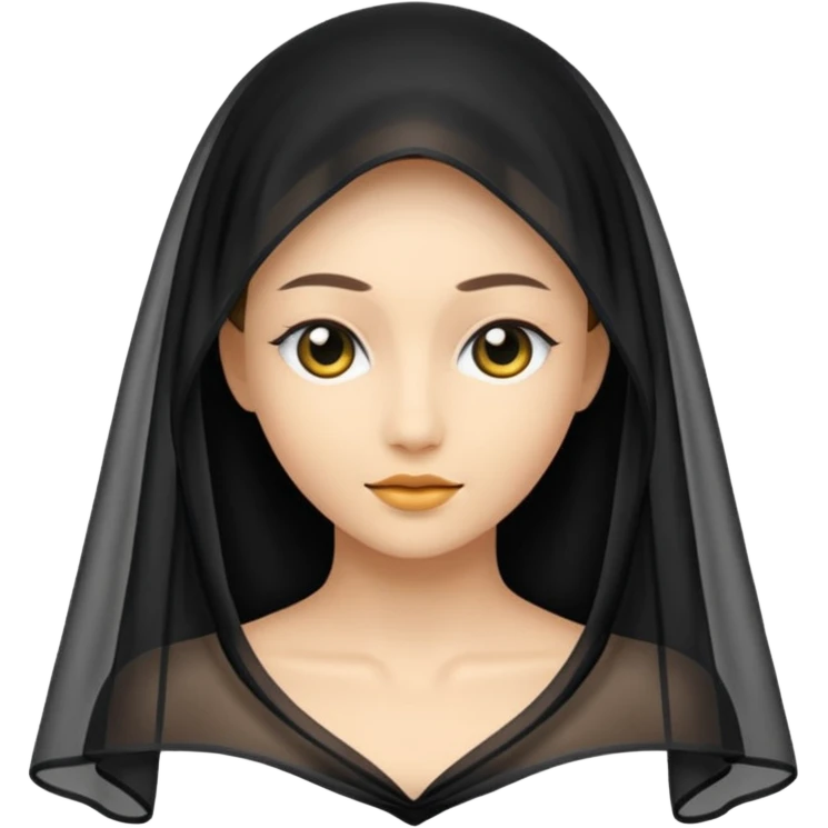 a black veil emoji