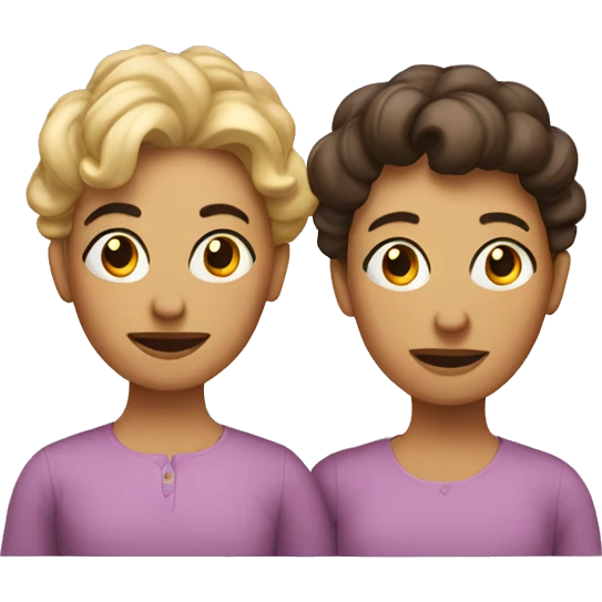 A mam with 2 heads emoji