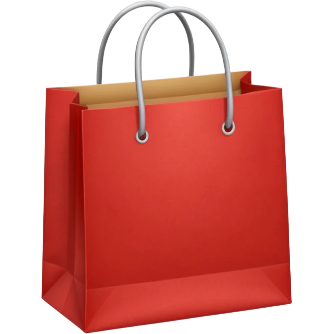 shopping bag red emoji