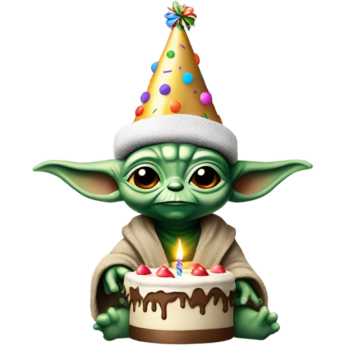 Yoda birthday emoji