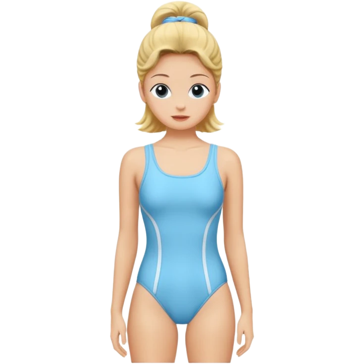Retro swimsuit one colour emoji