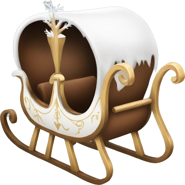 White sleigh emoji