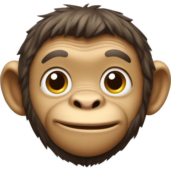 smart monkey emoji