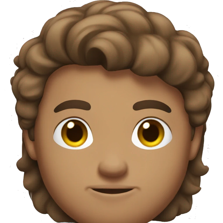 Superhero bodybuilder brown hair emoji