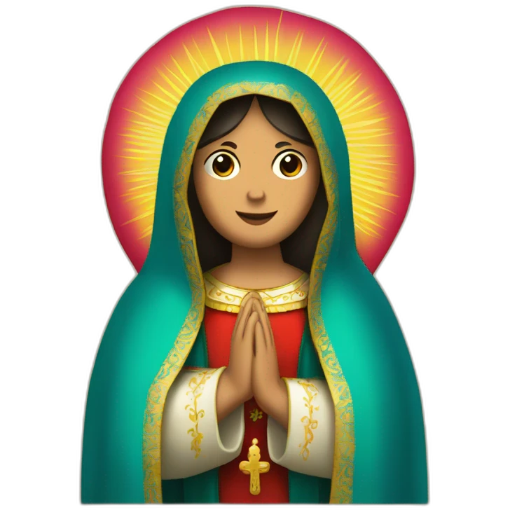 Virgen Guadalupe querubín  emoji