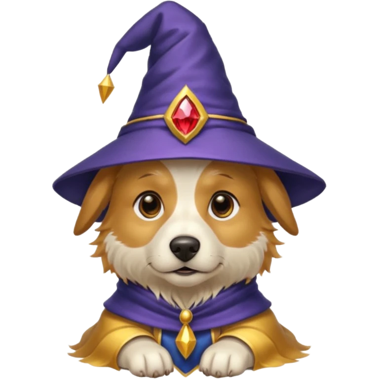 Dog wizard emoji